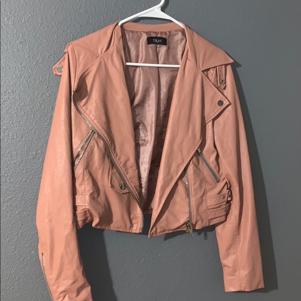 Pink Leather Jacket